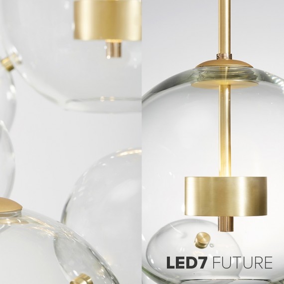 Giopato & Coombes - Bolle Circular Chandelier 24 Bubbles
